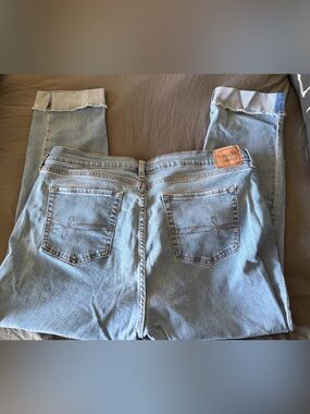 Levi’s Light Wash Denim Jeans with Rolled Cuffs
